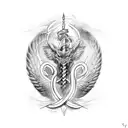 caduceus tattoo design idea