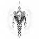caduceus tattoo design idea