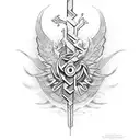 caduceus tattoo design idea