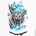 icicle tattoo design idea
