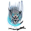 icicle tattoo design idea