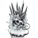 icicle tattoo design idea