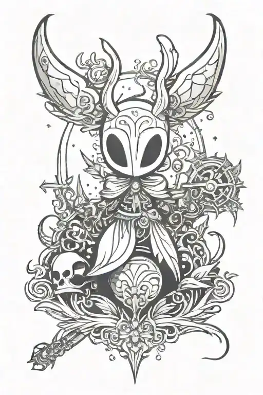 hollow knight tattoo design idea
