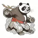 kung fu panda tattoo design idea