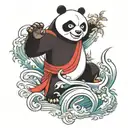 kung fu panda tattoo design idea