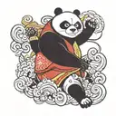 kung fu panda tattoo design idea