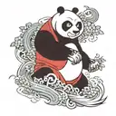 kung fu panda tattoo design idea