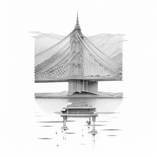 water under the bridge tattoo design idea