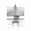 water under the bridge tattoo design idea