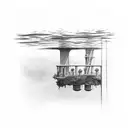 water under the bridge tattoo design idea