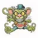 rat fink tattoo design idea