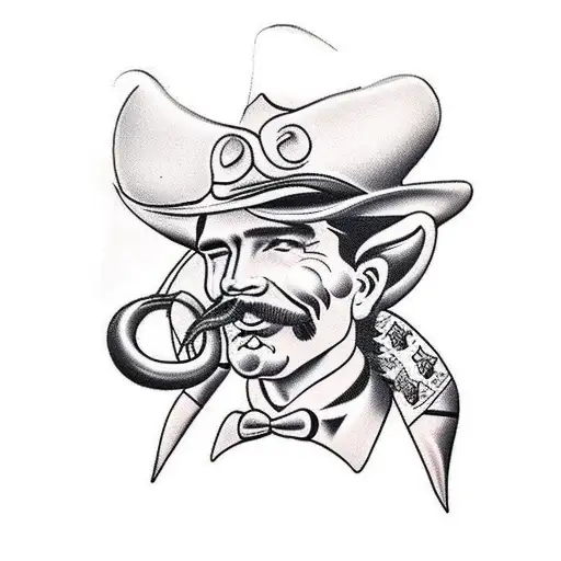 doc holiday cowboy tattoo tattoo design idea