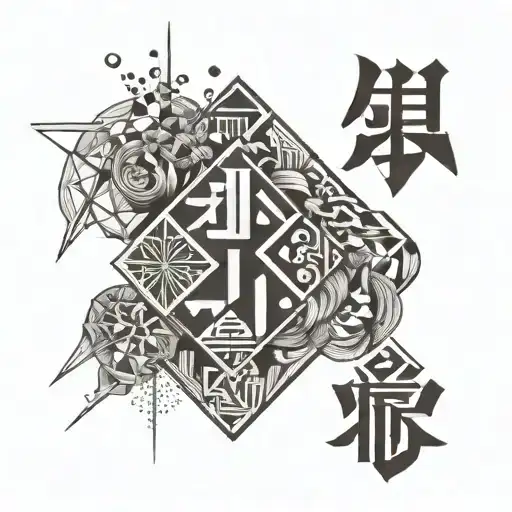 purpose word with ? and in Japanese  tattoo design idea