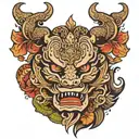 lao asian tattoo design idea