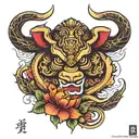 lao asian tattoo design idea