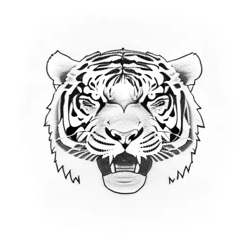 A UFC fighter with a tiger tattooed on their bicep tattoo design idea