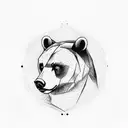 Russian bear powerlifter tattoo design idea