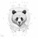 Russian bear powerlifter tattoo design idea