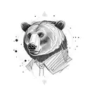 bear powerlifter from Russia tattoo design idea
