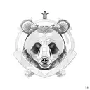 bear powerlifter from Russia tattoo design idea