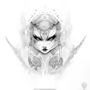 lilith tattoo design idea