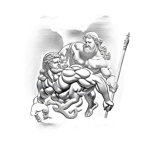 zues and hercules greek mythology to go on the inside of the right bicep tattoo design idea