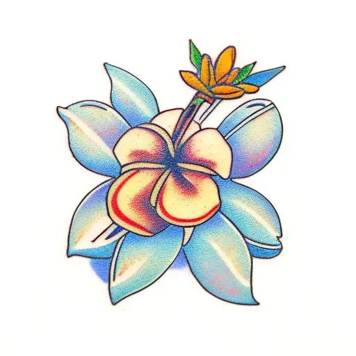 a caribbean jasmine flower tattoo design idea