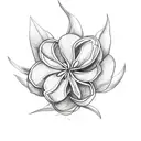 a caribbean jasmine flower tattoo design idea