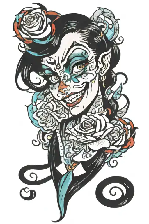 90s and 2000s cartoon tattoo design idea