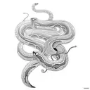 cyberpunk snake tattoo design idea