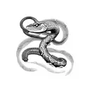 cyberpunk snake tattoo design idea