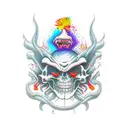 Demonic Sin of Pride tattoo design idea