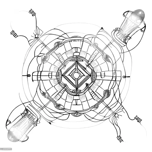 An intricate light bulb design with wires wrapping around your knuckle tattoo design idea
