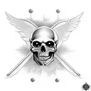 full arm sleeve with multiple cupids, some with skulls as heads or clown makeup, with roses as filler tattoo design idea