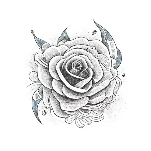 cobra com flores tattoo design idea