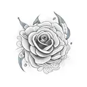 cobra com flores tattoo design idea