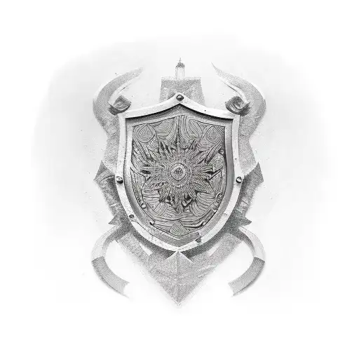 Shield tattoo design idea