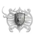 Shield tattoo design idea