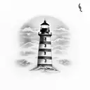 Lighthouse tattoo design idea