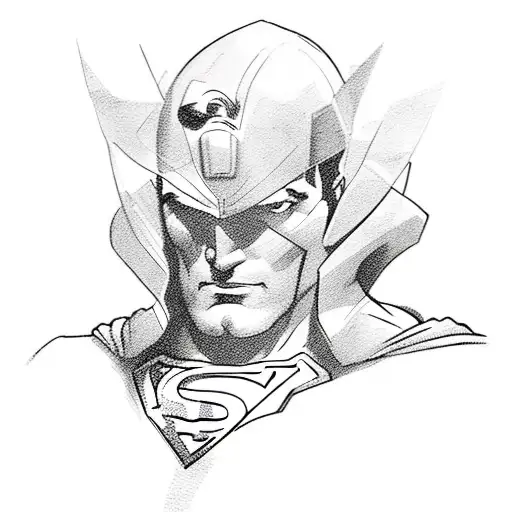 superman tattoo design idea