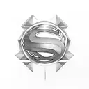 superman tattoo design idea