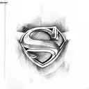 superman tattoo design idea