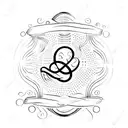 symbol for breathe with words "All for Him" in cursive tattoo design idea