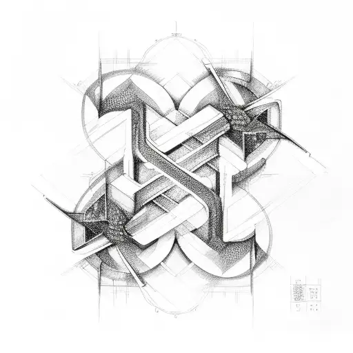 double helix tattoo design idea