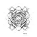 double helix tattoo design idea