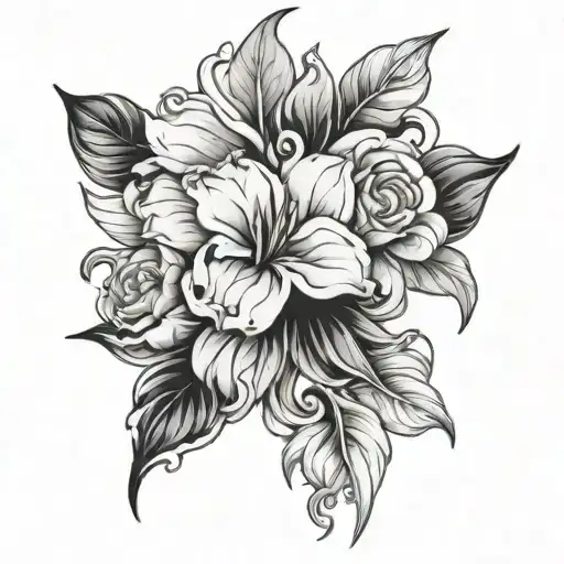 marble tattoo design idea