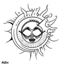 don't let the sun go down scritta tattoo design idea