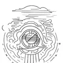 don't let the sun go down scritta tattoo design idea