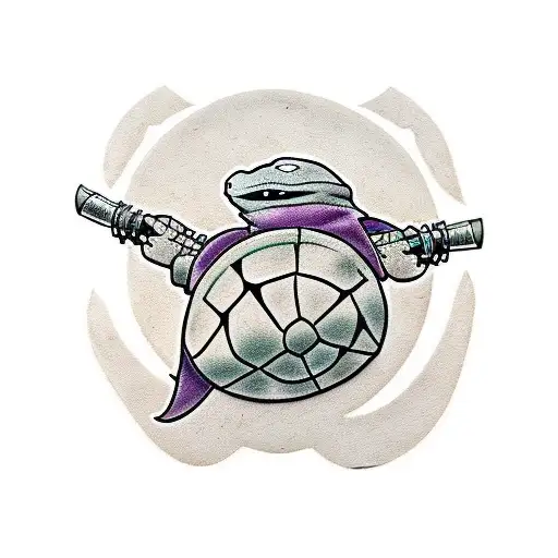 the last ronin teenage mutant ninja turtle  tattoo design idea