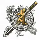 ms dhoni 7 name design tattoo design idea